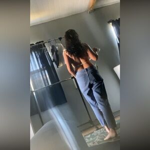 Chic Blue High-Waisted Jeans